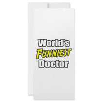 World's Funniest Doctor Rack Card Design