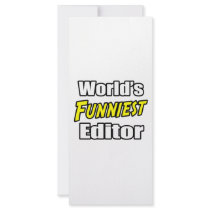 World's Funniest Editor Full Color Rack Card