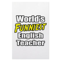 World's Funniest English Teacher stationery by englishteachershirts World's Funniest English Teacher stationery