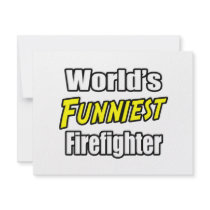 World's Funniest Firefighter invitations