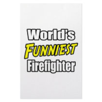 World's Funniest Firefighter stationery