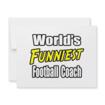 World's Funniest Football Coach invitations