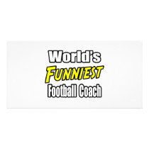 World's Funniest Football Coach photo cards