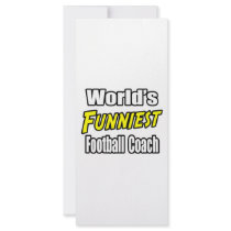 World's Funniest Football Coach rack cards