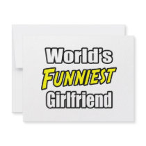 World's Funniest Girlfriend invitations by Girlfriend_Shirts World's Funniest Girlfriend invitations