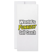 World's Funniest Golf Coach rack cards by golfcoachshirts World's Funniest Golf Coach rack cards