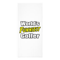 World's Funniest Golfer rack cards by Golfer_Shirts World's Funniest Golfer rack cards