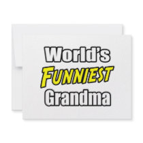 World's Funniest Grandma invitations