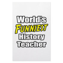 World's Funniest History Teacher stationery