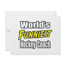 World's Funniest Hockey Coach invitations by hockeycoachshirts World's Funniest Hockey Coach invitations