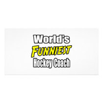 World's Funniest Hockey Coach photo cards by hockeycoachshirts World's Funniest Hockey Coach photo cards