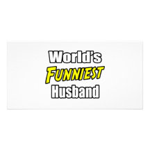 World's Funniest Husband Photo Card Template