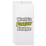 World's Funniest Judge Custom Rack Card