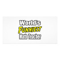 World's Funniest Math Teacher photo cards