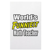 World's Funniest Math Teacher stationery by mathteachershirts World's Funniest Math Teacher stationery