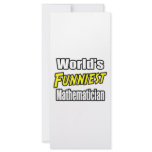 World's Funniest Mathematician Rack Card