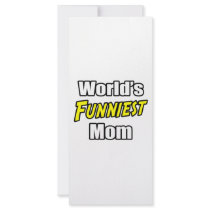 World's Funniest Mom rack cards by Proud_Mom_Shirts World's Funniest Mom rack cards