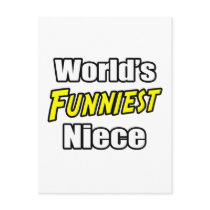 World's Funniest Niece postcards by Niece_Shirts World's Funniest Niece postcards