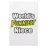 World's Funniest Niece Stationery Design