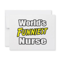 World's Funniest Nurse invitations by nurseshirts World's Funniest Nurse invitations