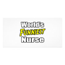 World's Funniest Nurse photo cards
