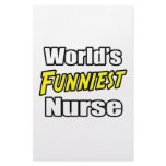 World's Funniest Nurse Personalized Stationery