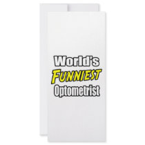 World's Funniest Optometrist rack cards by Optometrist_Shirts World's Funniest Optometrist rack cards