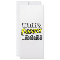 World's Funniest Orthodontist rack cards by Orthodontist_Shirts World's Funniest Orthodontist rack cards