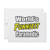 World's Funniest Paramedic invitations