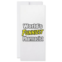 World's Funniest Pharmacist rack cards by PharmacistShirts World's Funniest Pharmacist rack cards