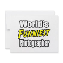 World's Funniest Photographer invitations by Photographer_Shirts World's Funniest Photographer invitations