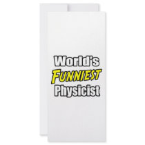 World's Funniest Physicist rack cards by PhysicistShirts World's Funniest Physicist rack cards