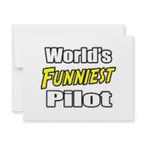 World's Funniest Pilot Custom Invitation
