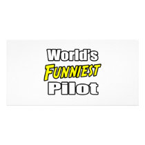 World's Funniest Pilot Photo Card Template
