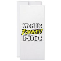 World's Funniest Pilot rack cards by pilotshirts World's Funniest Pilot rack cards
