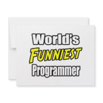 World's Funniest Programmer invitations