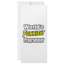 World's Funniest Programmer rack cards