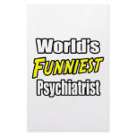 World's Funniest Psychiatrist Stationery Design