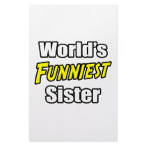 World's Funniest Sister stationery by Proud_Sister_Shirts World's Funniest Sister stationery