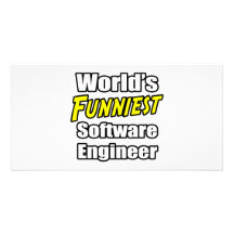 World's Funniest Software Engineer Custom Photo Card