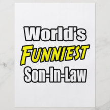 World's Funniest Son-In-Law Custom Flyer