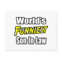 World's Funniest Son-In-Law postcards by Son_In_Law_Shirts World's Funniest Son-In-Law postcards