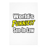 World's Funniest Son-In-Law Stationery