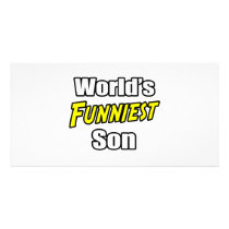 World's Funniest Son photo cards