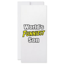 World's Funniest Son rack cards