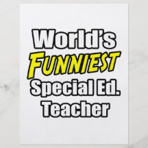 World's Funniest Special Ed. Teacher Personalized Flyer