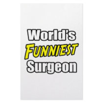 World's Funniest Surgeon Stationery Design