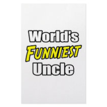 World's Funniest Uncle Customized Stationery