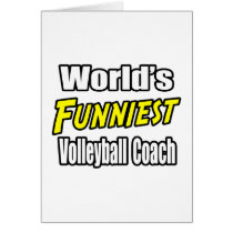World's Funniest Volleyball Coach cards