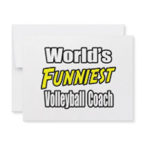 World's Funniest Volleyball Coach invitations
